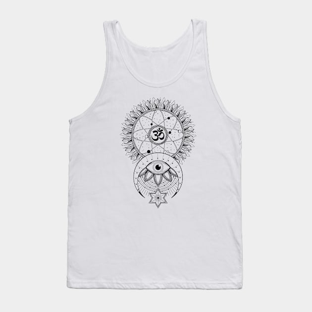 Om Symbol | Sacred Geometry Tank Top by CelestialStudio